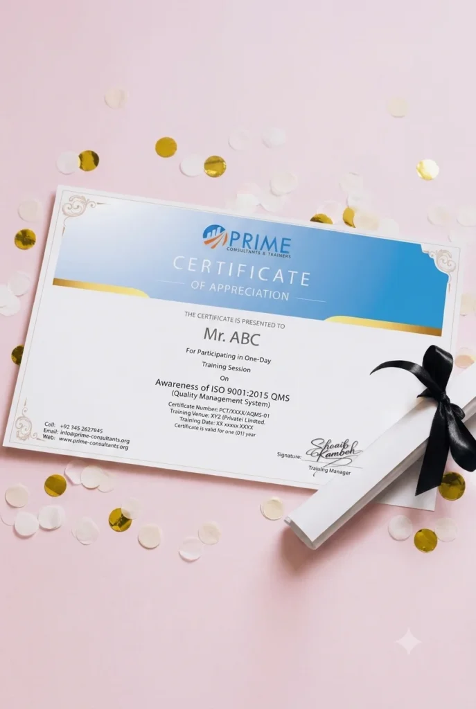 Prime Consultants and Trainers - ISO certification and FDA registration consultants in Pakistan